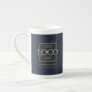 Personalisiertes Firmenlogo-Mitarbeitergeschenk Prozellantasse
