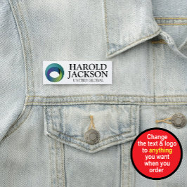 Personalisiertes Firmenlogo Namensschild