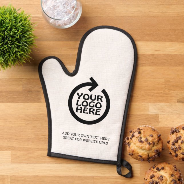 Personalisiertes Firmenlogo Ofenhandschuh (Oben unten)