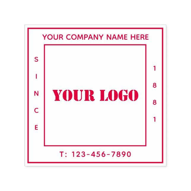Personalisiertes Firmenlogo Permastempel (Design)