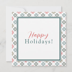 Personalisiertes Firmenlogo, Poinsettia Holidays Karte