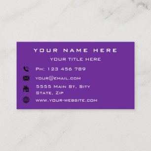 Personalisiertes Firmenlogo Text Info Business Car Visitenkarte
