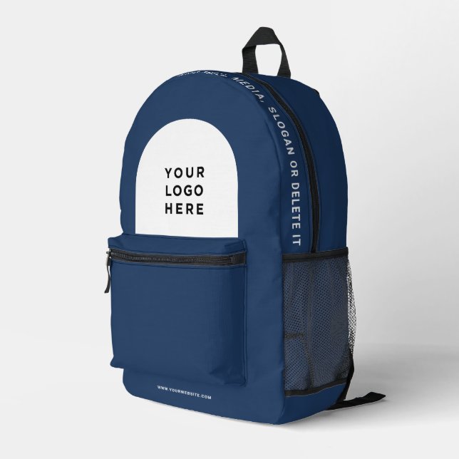 Personalisiertes Firmenlogo und Textmitarbeiter Bedruckter Rucksack (Rückseitige Ecke Rechts)