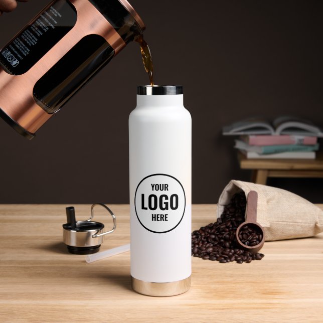 personalisiertes Firmenlogo Wasserflasche Trinkflasche (Kaffee)