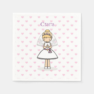 Personalisiertes First Communitymädchen Serviette