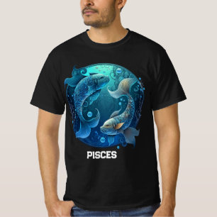 Personalisiertes Fische-Sternzeichen Astrologie Ge T-Shirt