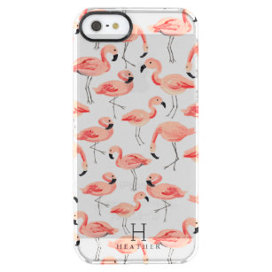Personalisiertes   Flamingo-Party Durchsichtige iPhone SE/5/5s Hülle