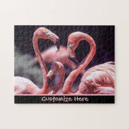 Personalisiertes Flamingo-Puzzlespiel