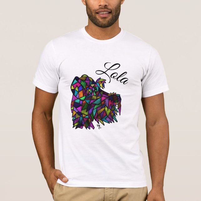 Personalisiertes Floppy Eared Schnauzer Shirt (Vorderseite)