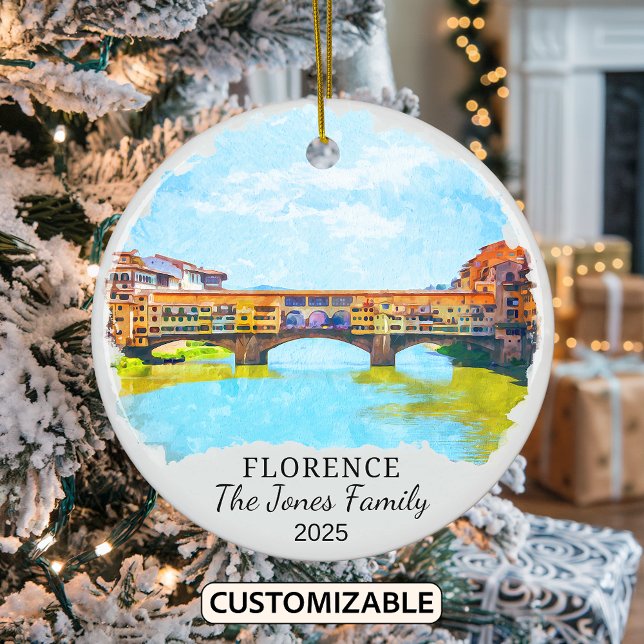 Personalisiertes Florentiner Ornament, Italien Keramik Ornament (Von Creator hochgeladen)
