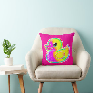 Personalisiertes Flourescent Gummi Duck Kissen Kis
