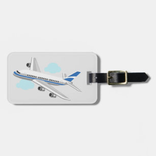 Personalisiertes Flugzeug  Gepäckanhänger