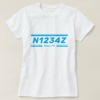 Personalisiertes Flugzeugnummern-T-Shirt T-Shirt