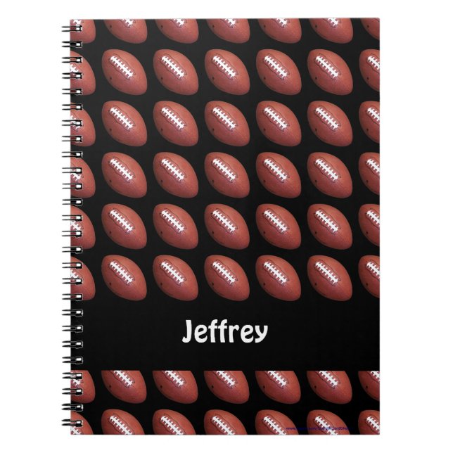 Personalisiertes Football-Notebook Notizblock (Vorderseite)