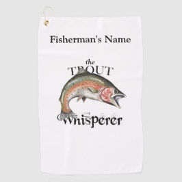 Personalisiertes Forelle Whisperer Leichtes Handtu Golfhandtuch