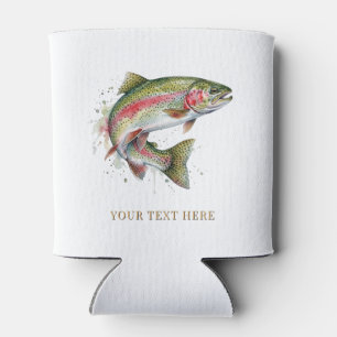 Personalisiertes Forellenangler-Design für Angler Dosenkühler