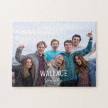 Personalisiertes Foto<br><div class="desc">Geben Sie ein für die Familie personalisiertes Geschenk. Passen Sie dieses Rätsel mit ihrem Familiennamen und Foto an. Ich fühle mich geehrt,  dieses Rätsel als "Redakteur-Pick" als Teil von Zazzles beliebten und trendigen Produkten zu haben.</div>