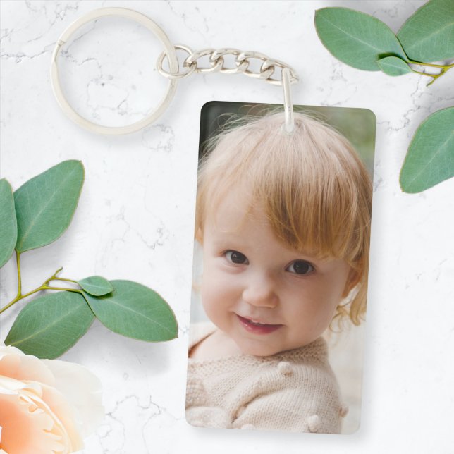 Personalisiertes Foto | Adorable Family 2 Picture Schlüsselanhänger (Von Creator hochgeladen)