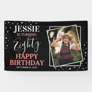 Personalisiertes Foto Alles Gute zum 80. Geburtsta Banner