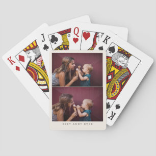 Personalisiertes Foto-Andenken-Geschenk für die be Spielkarten