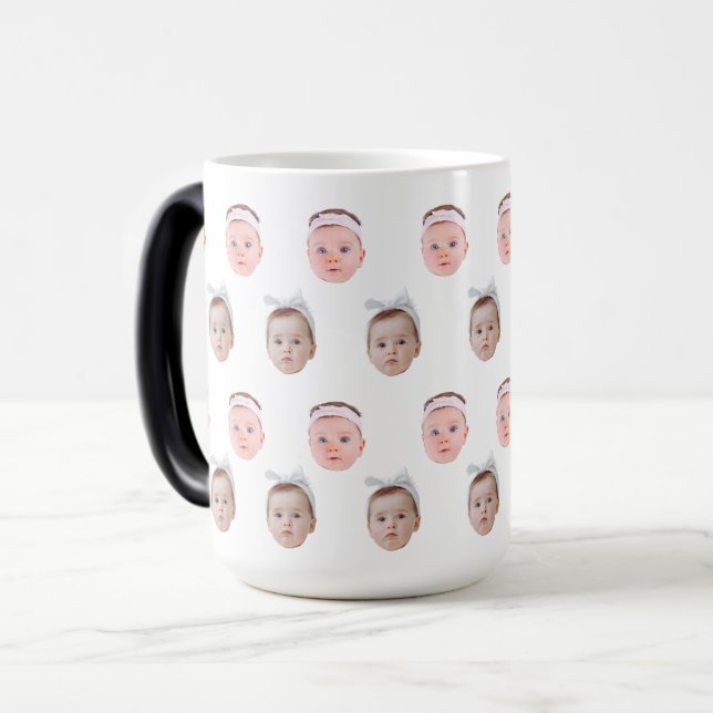 Personalisiertes Foto, Angepasste Tasse, Mama Vate Verwandlungstasse (Vorderseite Links)