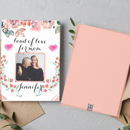 Personalisiertes Foto Aquarell Blume Mütter Tag Feiertagskarte