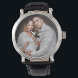 Personalisiertes Foto Armbanduhr<br><div class="desc">Personalisiertes Foto für benutzerdefinierte Überwachung</div>