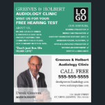 Personalisiertes Foto, Audiologe, Audiologie Flyer<br><div class="desc">Personalisierte Fotografie,  Audiologe,  Audiology Clinic Advertising Flyer vom Business Card Store.</div>