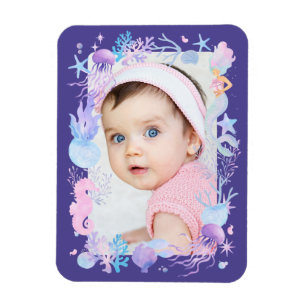Personalisiertes Foto Baby Girl Kleine Meerjungfra Magnet