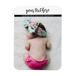 Personalisiertes Foto Baby Liebe & Name Erinnerung Magnet