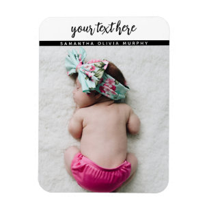 Personalisiertes Foto Baby Liebe & Name Erinnerung Magnet