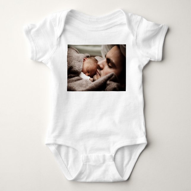 Personalisiertes Foto Baby Strampler (Vorderseite)