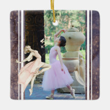 Personalisiertes Foto Ballerina, Schmetterling Wei