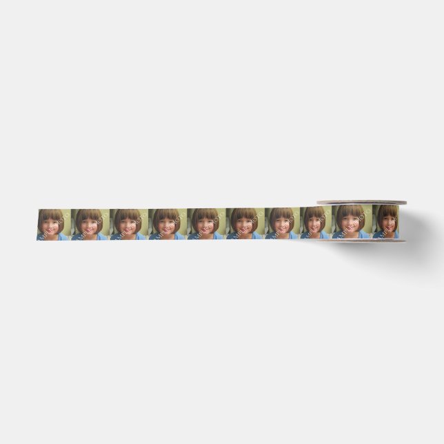 Personalisiertes Foto Band. Mach dein eigenes! Satinband (Vorderseite)
