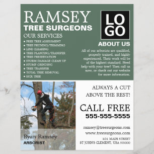 Personalisiertes Foto - Baumchirurg - Arborist Flyer