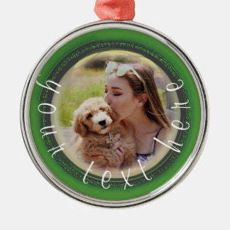 Personalisiertes Foto behalten Weihnachten Ornament Aus Metall