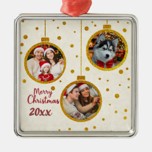 Personalisiertes Foto - Benutzerdefinierte Familie Ornament Aus Metall