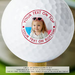 Personalisiertes Foto Benutzerdefinierter roter Te Golfball<br><div class="desc">Erstellen Sie ganz einfach einen personalisierten Golfball mit Ihrem Foto und erstellen Sie für den Golfliebhaber, den Sie in Ihrer Farbwahl kennen (rot). HILFE: Für Hilfe bei der Modifizierung oder Personalisierung des Designs, bei Farbänderungen, bei der Übertragung des Designs auf ein anderes Produkt oder wenn Sie die Dinge koordinieren möchten,...</div>