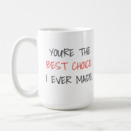 Personalisiertes Foto Beste Wahl je Monogramm Kaffeetasse