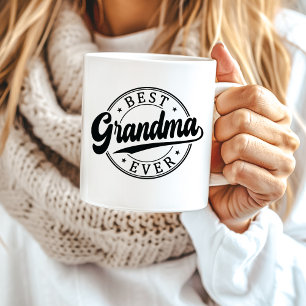 Personalisiertes Foto Bestes Grandma je Geschenk Kaffeetasse