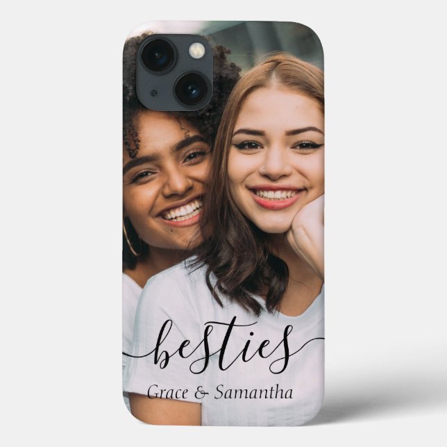 Personalisiertes Foto Besties Best Friends Case Ma (Rückseite)
