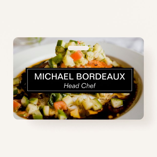 Personalisiertes Foto Catering Ausweis (Vorderseite)