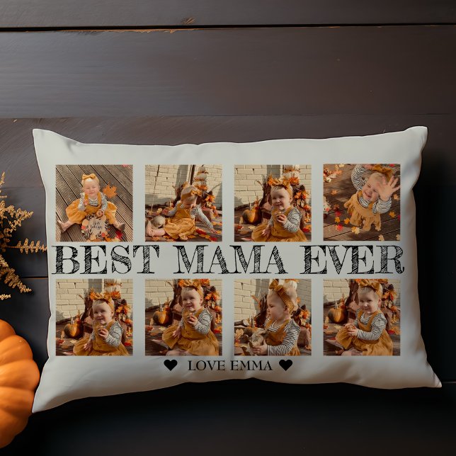 Personalisiertes Foto Collage Geschenk Beste Mama  Dekokissen (Von Creator hochgeladen)