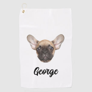 Personalisiertes Foto Custom Pet Hunde Katze Gesic Golfhandtuch