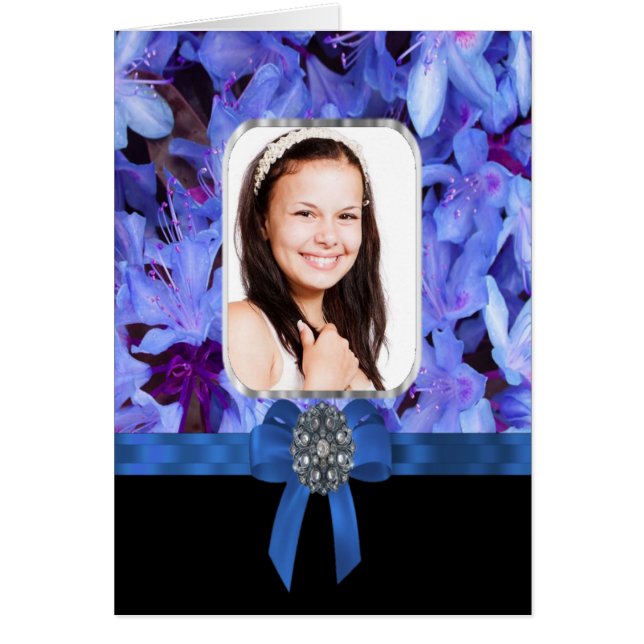 Personalisiertes Foto der blauen Blume (Vorne)