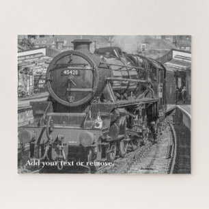 Personalisiertes Foto der englischen Dampfbahn,