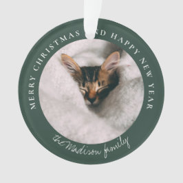Personalisiertes Foto des klassischen Hahnentrittm Ornament