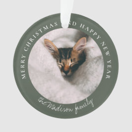 Personalisiertes Foto des klassischen Hahnentrittm Ornament