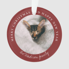 Personalisiertes Foto des klassischen Hahnentrittm Ornament