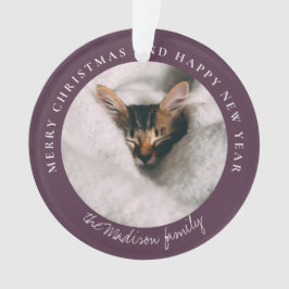 Personalisiertes Foto des klassischen Hahnentrittm Ornament